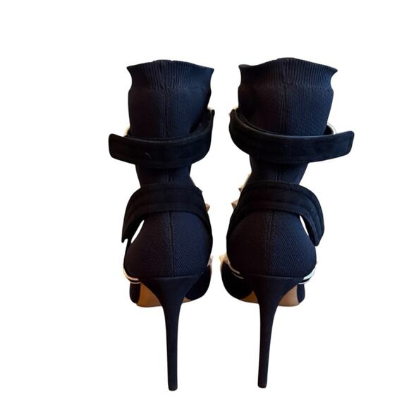 Valentino Garavani Rockstud Bodytech Caged Ankle Booties Black EU 40 US 10 - Picture 6 of 12